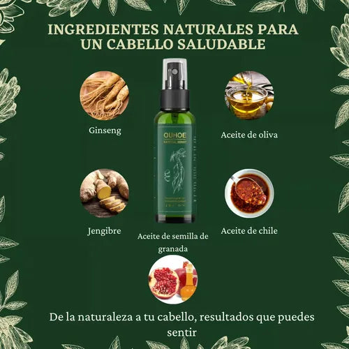🌿 Spray para Crecer tu Cabello OUHOE ✨ X2